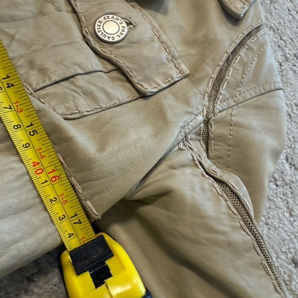 Jean Paul Gaultier size 42 (M) GUC needs a dry cleaning Beige/Tan/green? Jacket - Picture 13 of 16